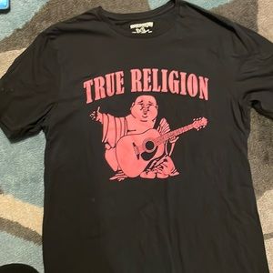 True Religion large black/ hot pink tee